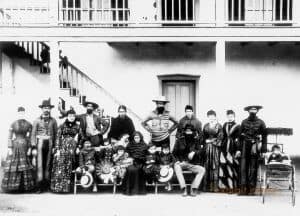 Lugo Family at Rancho in Bell, California, 1888